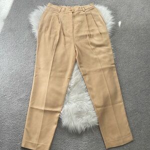 Doncaster 100% Silk Yellow Trousers